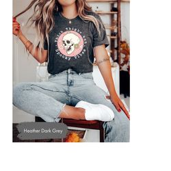 Thick Thighs And Spooky Vibes Shirt, Spooky Season TShirt, Spooky Shirt, Halloween Skull Shirt, Funny Halloween Tee, Cut