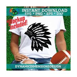 American Indian Chief svg, Headdress, Indian Cheif, Chief, Feather, Feathers, Instant Download, SVG, PNG, EPS, dxf, jpg