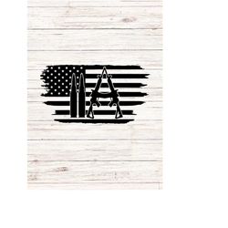 Second Amendment American Flag Guns Bullets AR PNG/SVG Digital Files Download Instant Seamless Clip Art Transparent Back