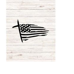 Cross American Flag svg Crucifix svg Religious svg God Jesus SVG/PNG Clip Art Digital Files Download Instant Seamless Tr