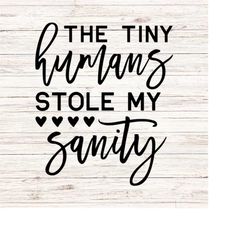 The Tiny Humans Stole My Sanity svg parent svg teacher svg classroom SVG/PNG Digital Files Download Seamless ClipArt Tra