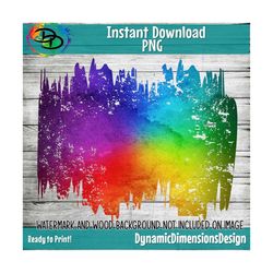 Distressed Rainbow Sublimation, Ombre png, Rainbow printable, Rainbow Design background backsplash PNG Graphic Digital D