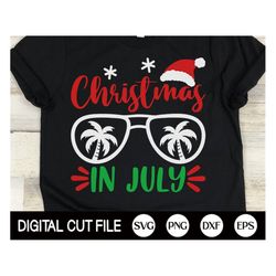 Christmas In July Svg, Summer, Summer Vacation Svg, Summer Christmas Svg, Christmas Tree Svg, Summer Christmas Shirt, Sv