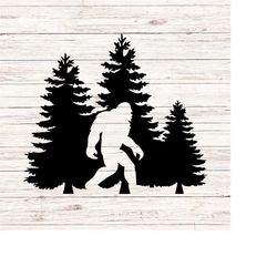 Bigfoot svg Sasquatch svg in the woods Off Roading svg 4x4wd svg SVG/PNG ClipArt Digital Download Instant Seamless Trans