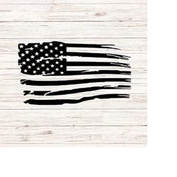 Distressed American Flag svg America Patriotic USA SVG/PNG Digital Files ClipArt Transparent Background