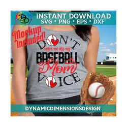 baseball mom voice svg, basesball svg, baseball sublimation, baseball shirt svg, cricut file, team, instant download