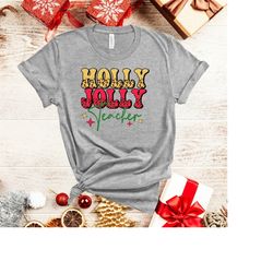 Teacher Christmas Shirt, Teacher Holiday shirt, cute Teach Christmas shirt, Gift for Teachers, Christmas crewneck, Graph