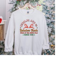 retro christmas sweatshirt, christmas women sweatshirt, vintage christmas sweater ,santa christmas gift for her