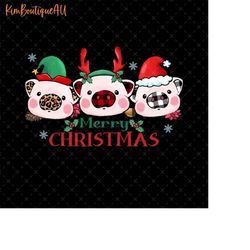 Merry Christmas Funny Pig Png, Pig Lover Christmas Png, Cute Pig Christmas Png, Retro Christmas Animal Png, Cute Pig Wit