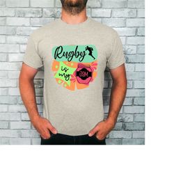 Rugby Is My Jam T-Shirt, My Jam Shirt, Rugby Union Tee, Rugby League Crew, Rugby Player Gift.