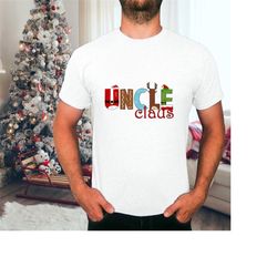 Uncle Claus T-Shirt. Christmas Family Shirts, Group Xmas Tees, Christmas Font crew.