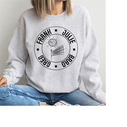 CUSTOM Group Sweatshirt for Volleyball Group, Personalized Beach Volleyball sweater for Volleyball team jumper up to 5 n