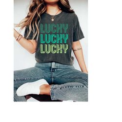 Retro St Patty's Day Comfort Colors Shirt, Feeling Lucky Shirt, Vintage St Patrick's Day Shirt, Day Drinking Shirt, Retr