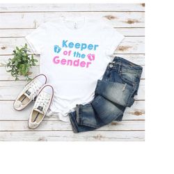 Gender Reveal Shirt, Keeper of the Gender Sweatshirt,  Gender Reveal Party Shirt, Gender Reveal Gift, Reveal Party, Gend