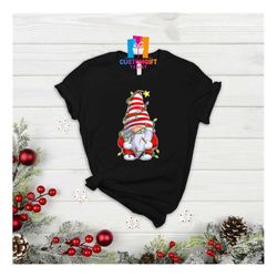 Gnome Shirt, Christmas Shirt, Funny Shirt, Cute Xmas Shirt, Christmas Lights Shirt, Merry And Bright Shirt, Family Shirt