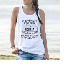 CUSTOM Funny 'Fucking Delight' singlet for women, Personalised tank top for mum tank for Mother's Day top for girlfriend