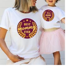 Adult 'Mommy' matching Best Award T-Shirt, Mother's Day, Moms Mini, Mums Mini, Mamas Mini.