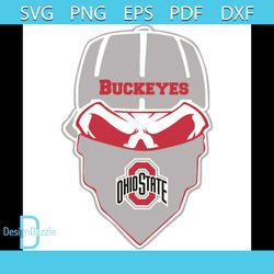 Ohio State Buckeyes Ninja Face Svg, Sport Svg, Ninja Face Svg, Buckeyes Svg, Ohio State Buckeyes Svg, Ohio State Svg, Bu