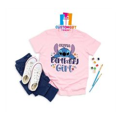 Personalized Birthday Girl T-shirt, Party Shirt, Daughter Shirt, Cartoon Shirt, Funny Birthday Shirt, Disney Shirt, Kids