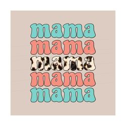 Mama Pastel Cowhide PNG Sublimation Design Download, png for moms, western mama png, country mama png, southern mama png