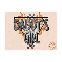 Daddys Girl PNG-Rocker Sublimation Digital Design Download-little girl png, daddys girl sublimation, girl sublimation, r