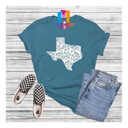 Texas Rose T-shirt, Texas Home Shirt, Rose Lover Shirt, Texas Lover Shirt, Country Shirt, State Shirt, Love Shirt, Texan