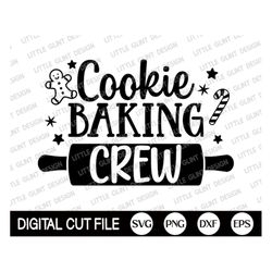 Cookie Baking Crew SVG, Funny Christmas SVG, Christmas Baking Svg, Cookies Svg, Baking Team, Family Christmas Shirt, Svg