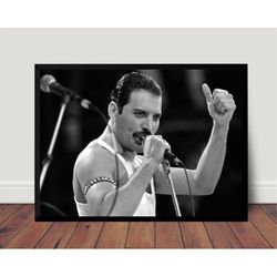 Freddie Mercury Music Poster Canvas Wall Art Home Decor (No Frame)