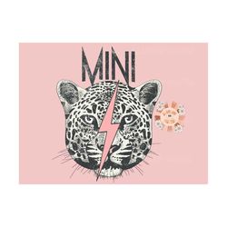 Mini PNG-Snow Leopard Sublimation Digital Design Download-mommy and me png, mama mini png, little girl png, trendy png,