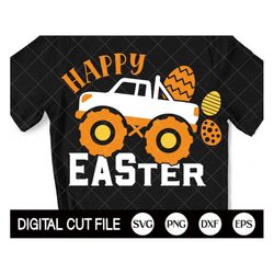 Happy Easter Truck Svg, Easter Eggs Svg, Boys Easter Svg, Happy Easter Svg, Easter Truck Cut File, Dxf, Svg Files For Cr