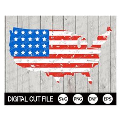 American Flag Map Svg, 4th of July Svg, American Map Shirt, Independence day, Memorial Day, fourth of july Svg, Usa, Svg