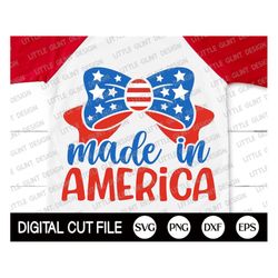 4th of July Girl Svg, Made in America Svg, Independence day, Memorial Day, Patriotic Svg, American Flag Shirt, Usa Svg,