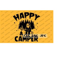 Happy Camper SVG, Halloween, Digital Image, Instant Download svg png jpg
