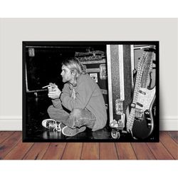 Kurt Cobain Music Poster Canvas Wall Art Home Decor (No Frame)
