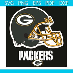 Logo Green Bay Packers Helmet Svg, Sport Svg, Helmet Svg, Packers Svg, Green Bay Packers Svg, Football svg, Packers Team