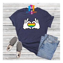 LGBT T-shirt, Pride Shirt, Heart Shirt, Love Is Love, Trans Pride, Equality Shirt, Gay Pride, Rainbow Shirt, Colorful Sh
