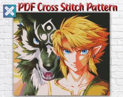 The Legend Of Zelda Cross Stitch Pattern / Princess Zelda Cross Stitch Chart / Anime Instant PDF Cross Stitch Pattern