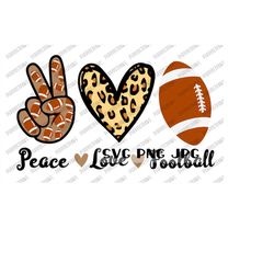 Peace Love Football SVG, Sports svg, Peace svg, Love svg, Fall, Autumn, Instant Download svg png jpg