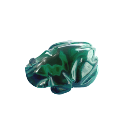 MALACHITE FROG good luck paperweight figurine from Africa Congo for desk Malachite stone hand carved and hand made Origi