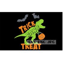 Trick Rawr Treat SVG, Happy Halloween, T-Rex, Funny, Trick or Treat, Dinosaur, Cut File, Sublimation Instant download sv