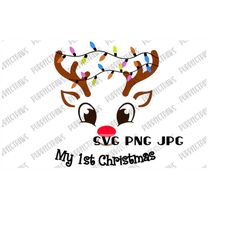 My First Christmas SVG, Christmas Baby Design, Christmas svg, Cut File, Sublimation Printable, Instant Download svg png