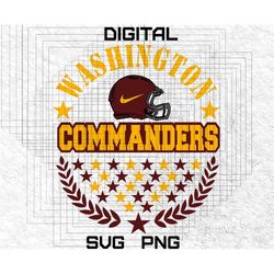 Commanders Football Svg