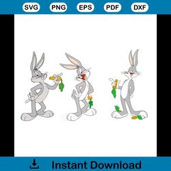 Bugs bunny eating carrot svg, Cartoon Svg, Bundle Svg, Bunny Svg, Rabbit Svg, Meme Svg, Trending Svg, Cute Svg, Adorable
