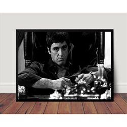 Al Pacino Scarface Movie Poster Canvas Wall Art Home Decor (No Frame)