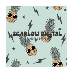 Pineapple Seamless File-Summer Vibes Sublimation Digital Design Download-summertime seamless file, sunglasses seamless f