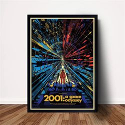 2001 A Space Odyssey Movie Poster Canvas Wall Art Home Decor (No Frame)