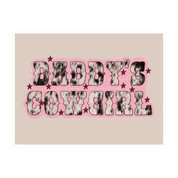 Daddys Cowgirl PNG sublimation design download, daddys girl png, png for baby girl, western girl png, little girl sublim