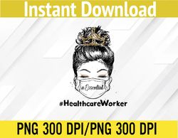 Leopard Essential Healthcare Worker Wear Mask Nurses Day Raglan Baseball PNG, Digital Download