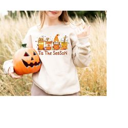 Tis The Season Sweatshirt,Fall Coffee Shirt,Hello Pumpkin Fall T-shirt,Happy Fall Y'all Vibes,Fall Coffee Sweatshirt,Aut