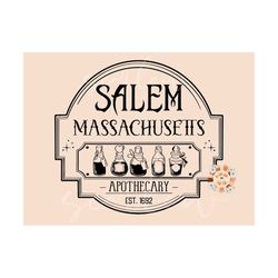 Salem Massachusetts Apothecary SVG-Halloween Cricut Cut Files Digital Design Download-cute halloween svg, witchy svg, wi